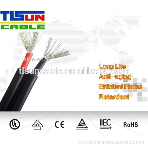 25mm2 PV1-F DC Solar Cable, Black Sheath (TUV Approved)
